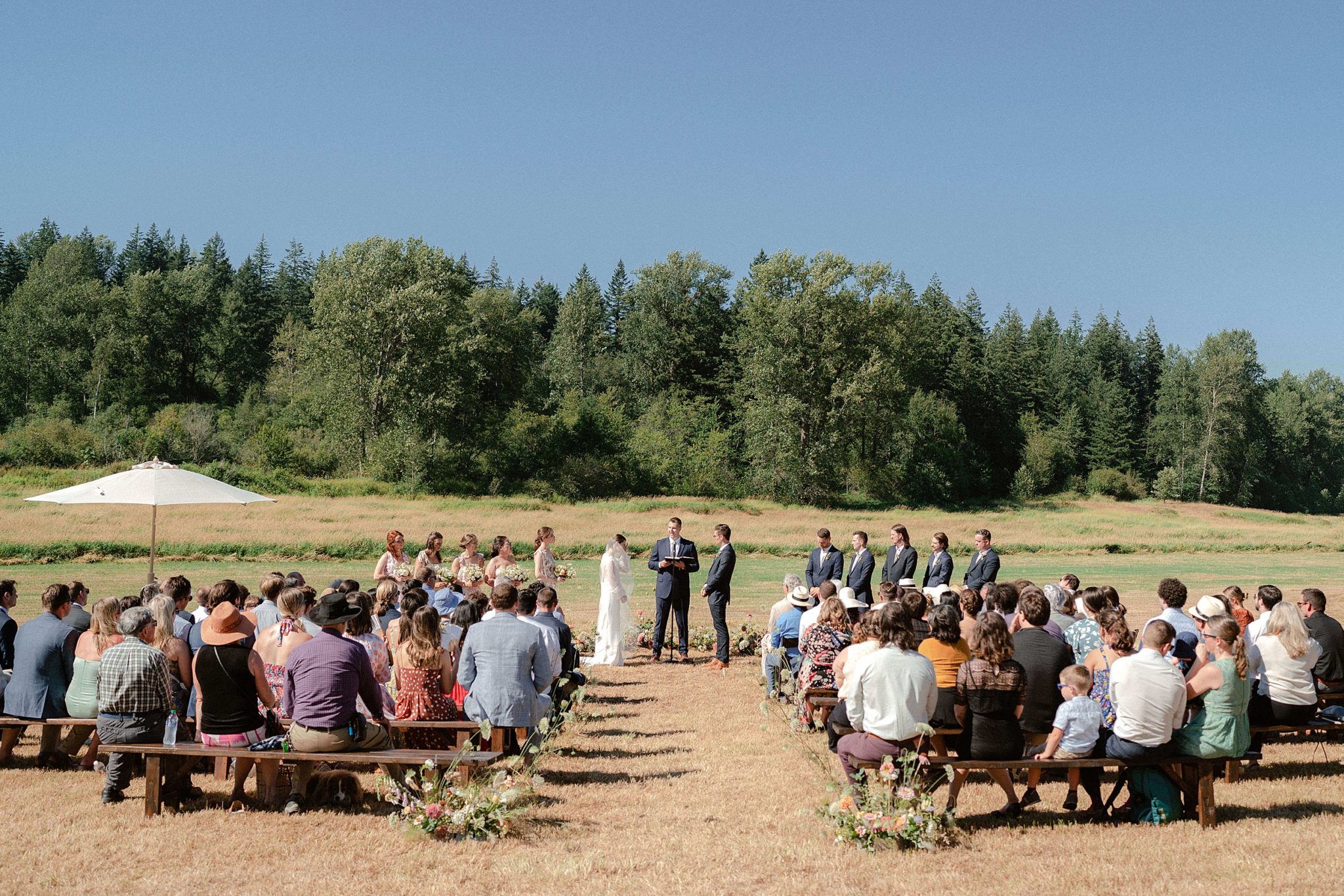Romantic Wildflower Wedding at the Farm on Van Wyck