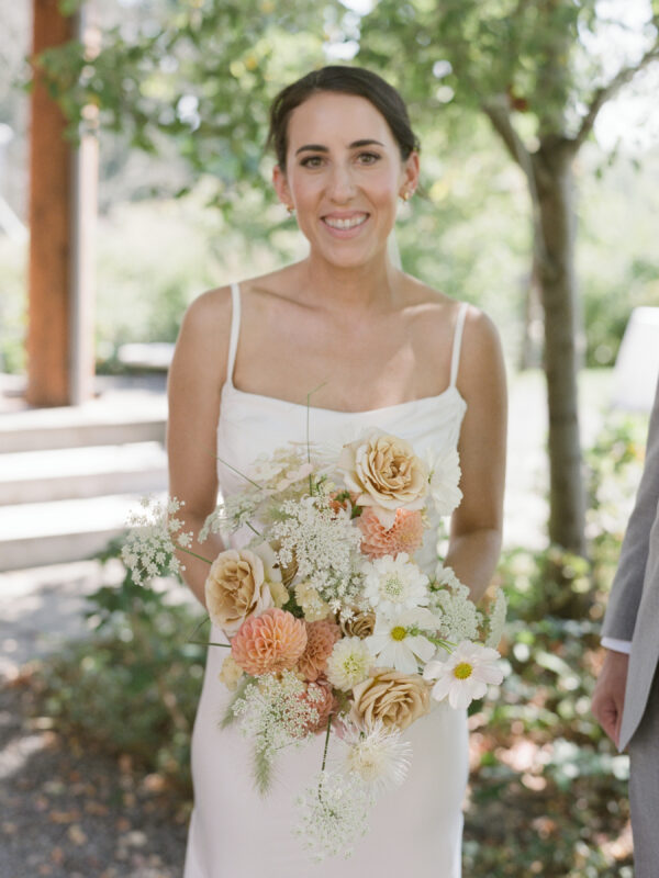 Bridal Bouquet for a Summer Wedding designed by Seattle wedding florist Noctua Florals