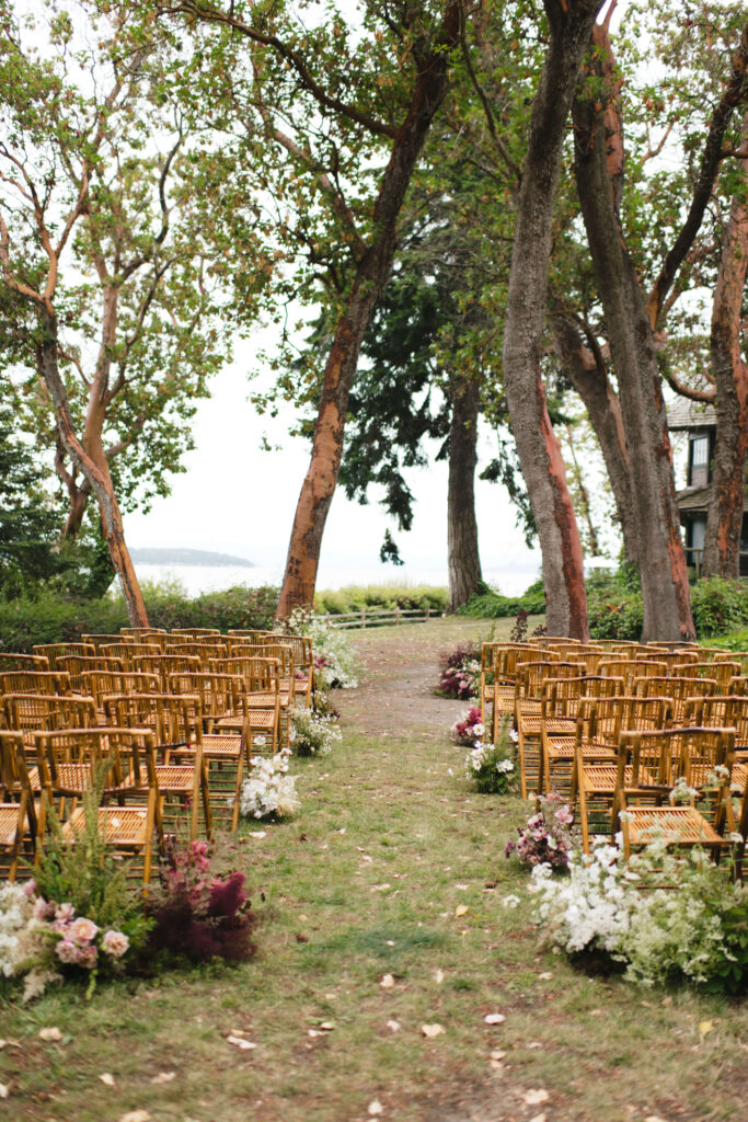 wedding floral installation